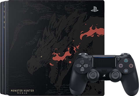 Playstation 4 Pro 1TB Ed. Monster Hunter Negro (Sin Juego), Rebajada